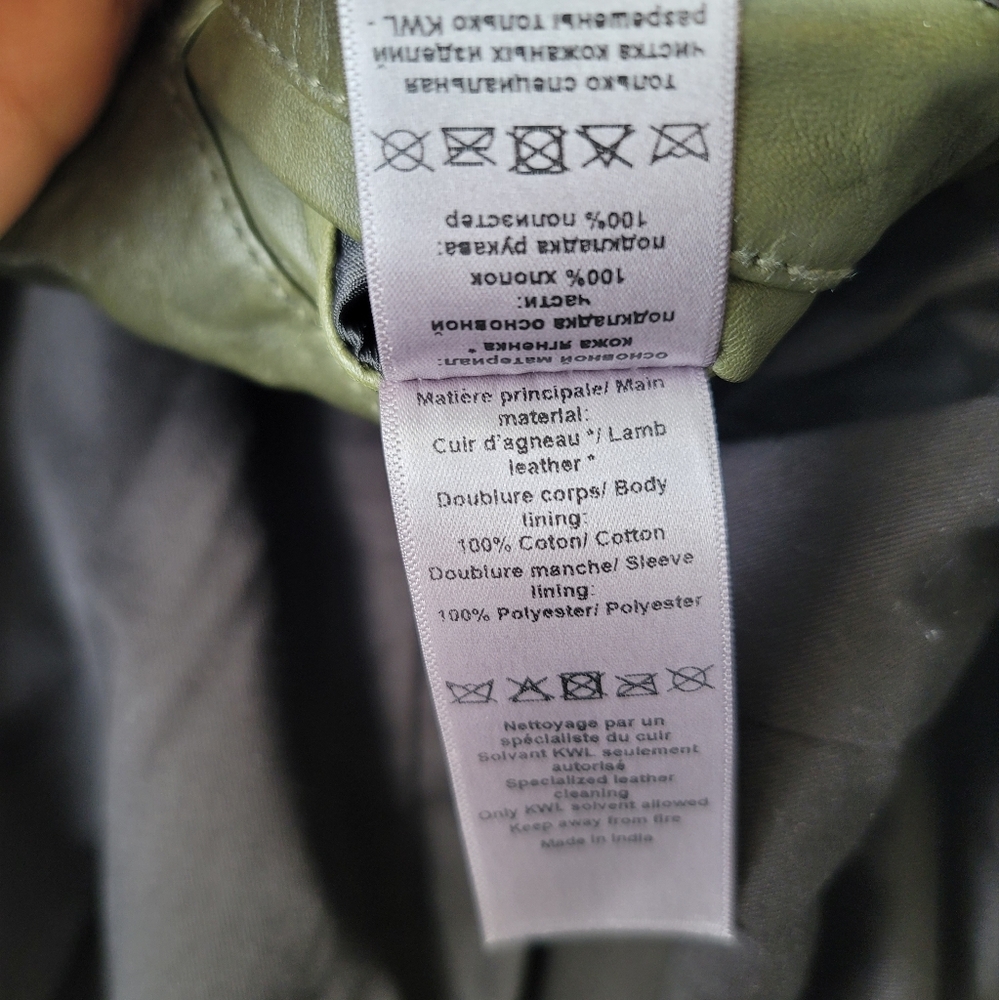 Zadig & Voltaire Olive Leather Jacket - Picture 12 of 14